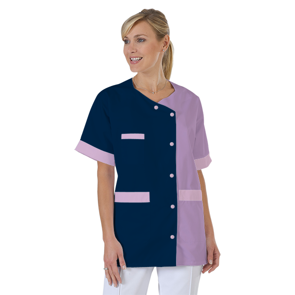 blouse-infirmiere-personnalise-col-trapeze acheté - par Pierre  - le 10-02-2024