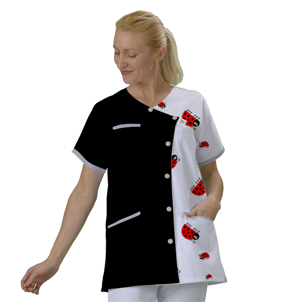 blouse-medicale-courte-personnalisable acheté - par Virginie - le 22-05-2020