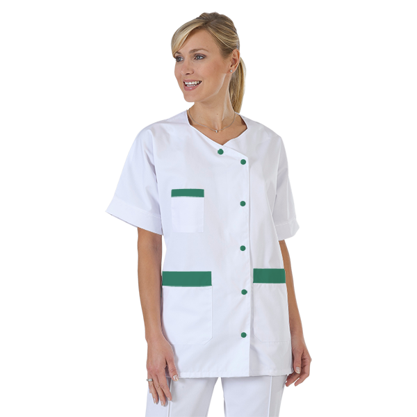 blouse-infirmiere-personnalise-col-trapeze acheté - par Valerie - le 14-04-2017