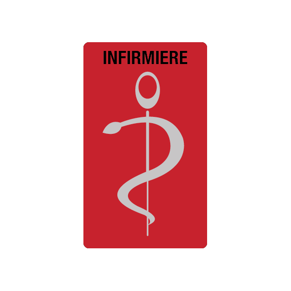 Caducée infirmière personnalisable