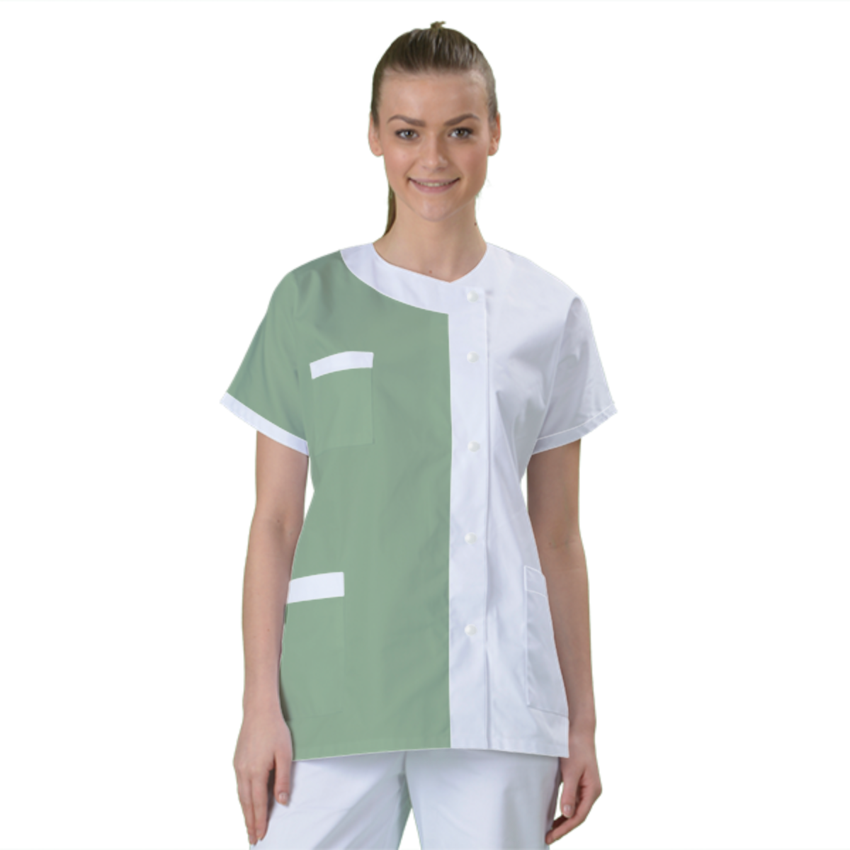 blouse-medicale-col-carre-a-personnaliser acheté - par Catherine - le 29-09-2023