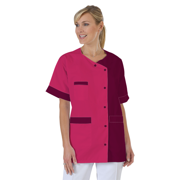 blouse-infirmiere-personnalise-col-trapeze acheté - par Elizabete - le 05-09-2021