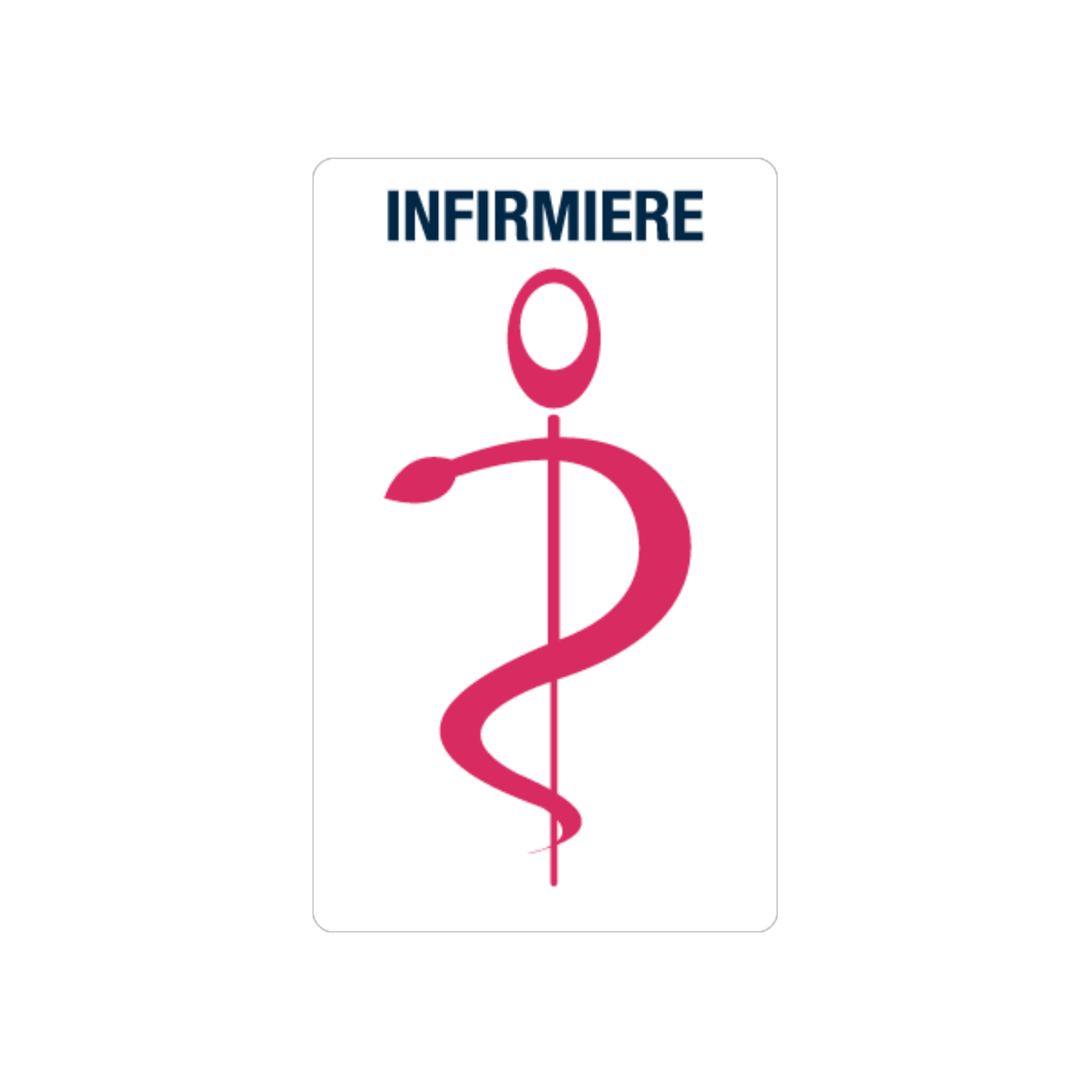 caducee-infirmiere-personnaliser-en-linge acheté - par Dominique - le 09-06-2020