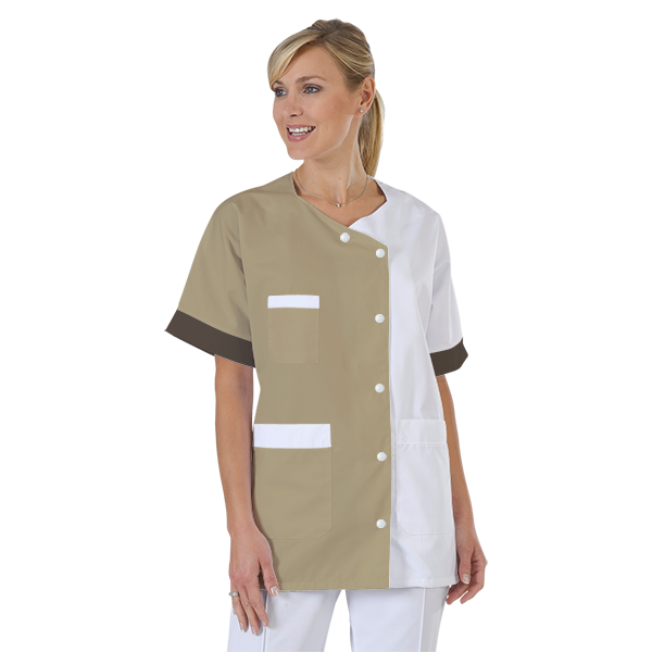 blouse-infirmiere-personnalise-col-trapeze acheté - par Mandy - le 20-10-2022