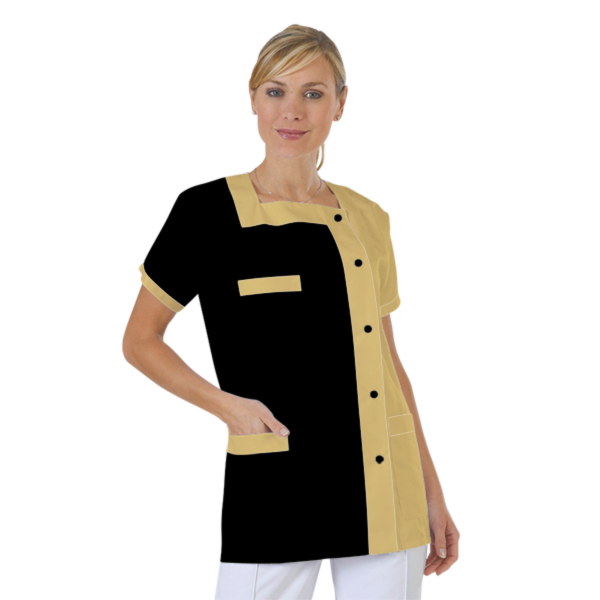 blouse-medicale-col-carre-a-personnaliser acheté - par Cayol - le 05-04-2019