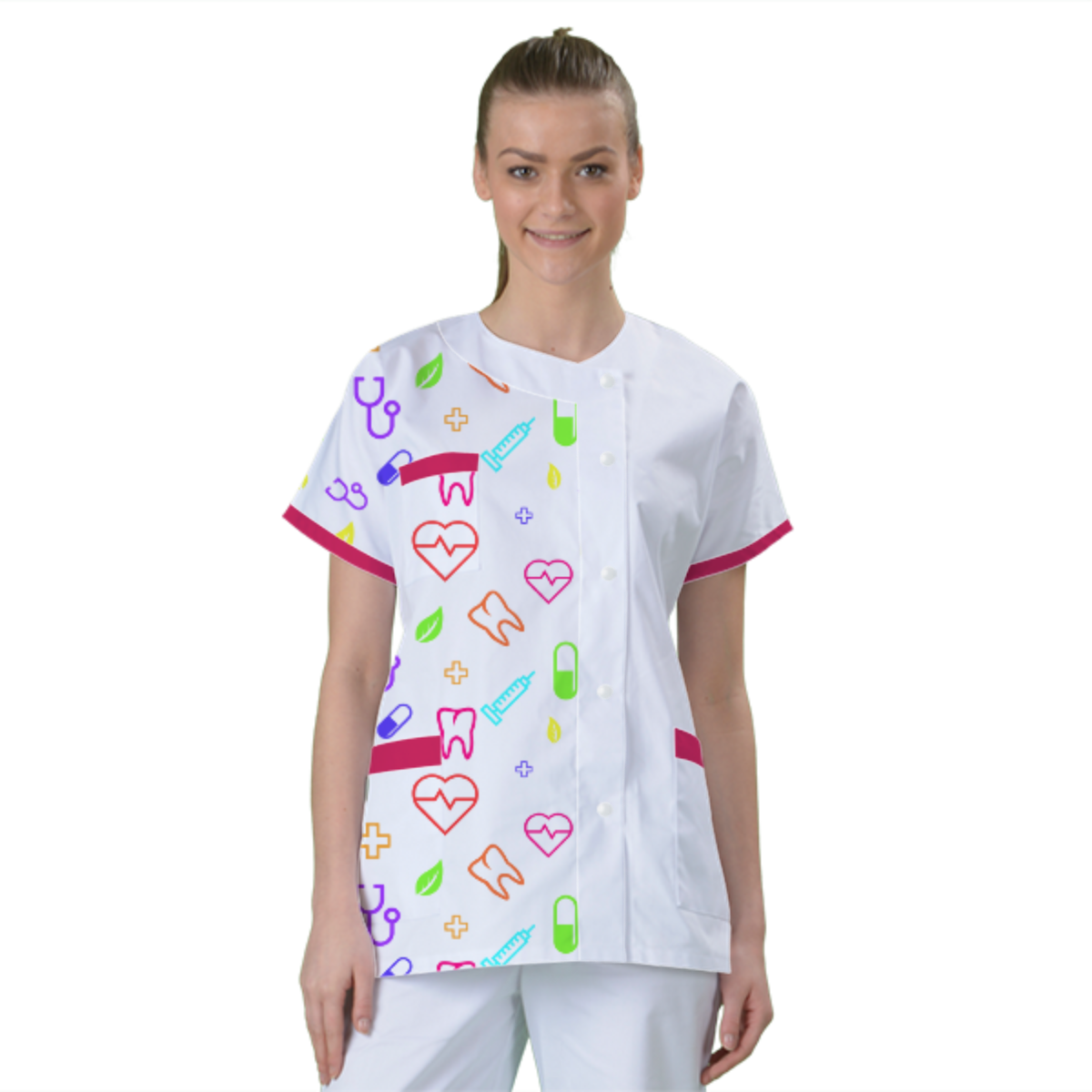blouse-de-travail-personnalisee-tunique-medicale acheté - par Maroussia - le 15-07-2025