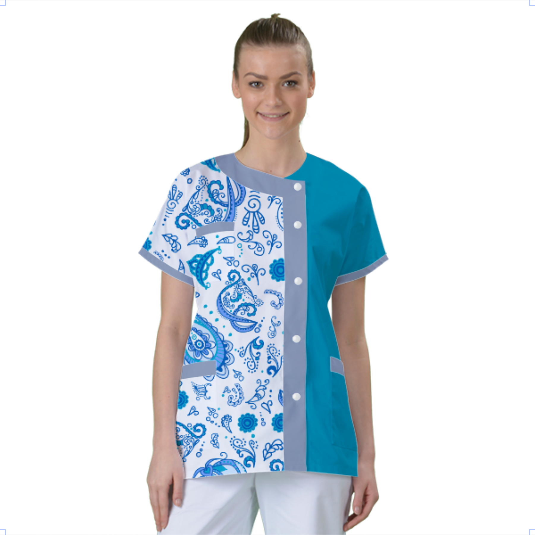blouse-de-travail-personnalisee-tunique-medicale acheté - par Justine  - le 18-09-2025