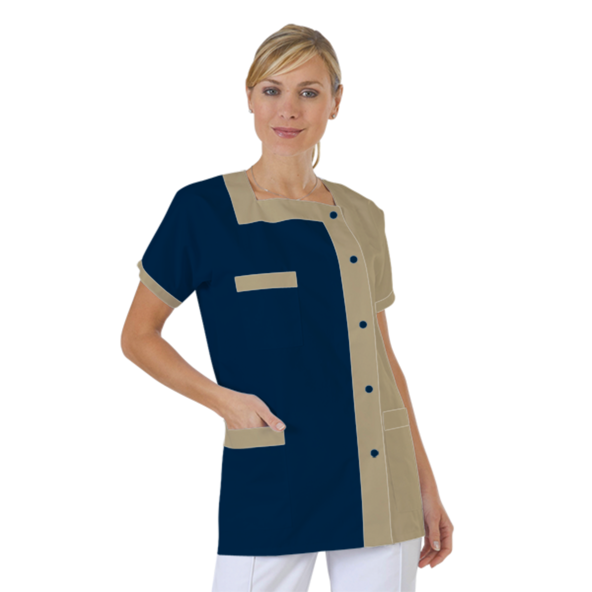 blouse-medicale-col-carre-a-personnaliser acheté - par Renaud - le 20-02-2019
