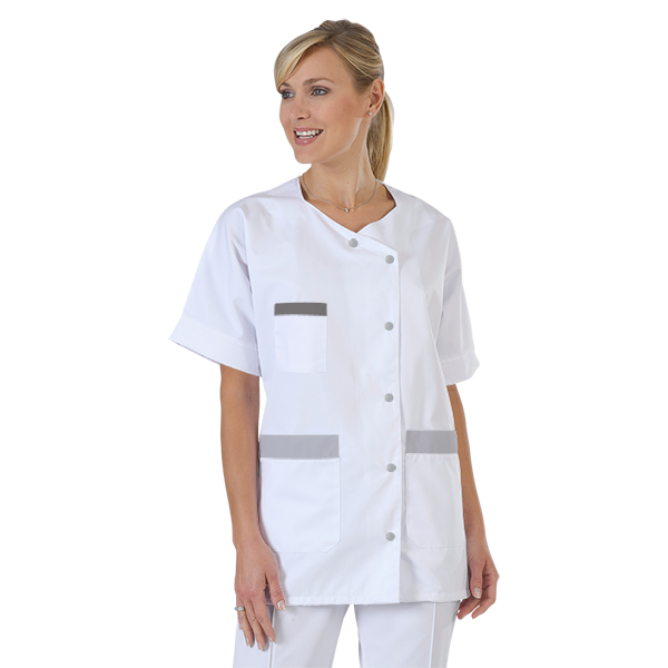 blouse-infirmiere-personnalise-col-trapeze acheté - par Audrey - le 19-11-2019